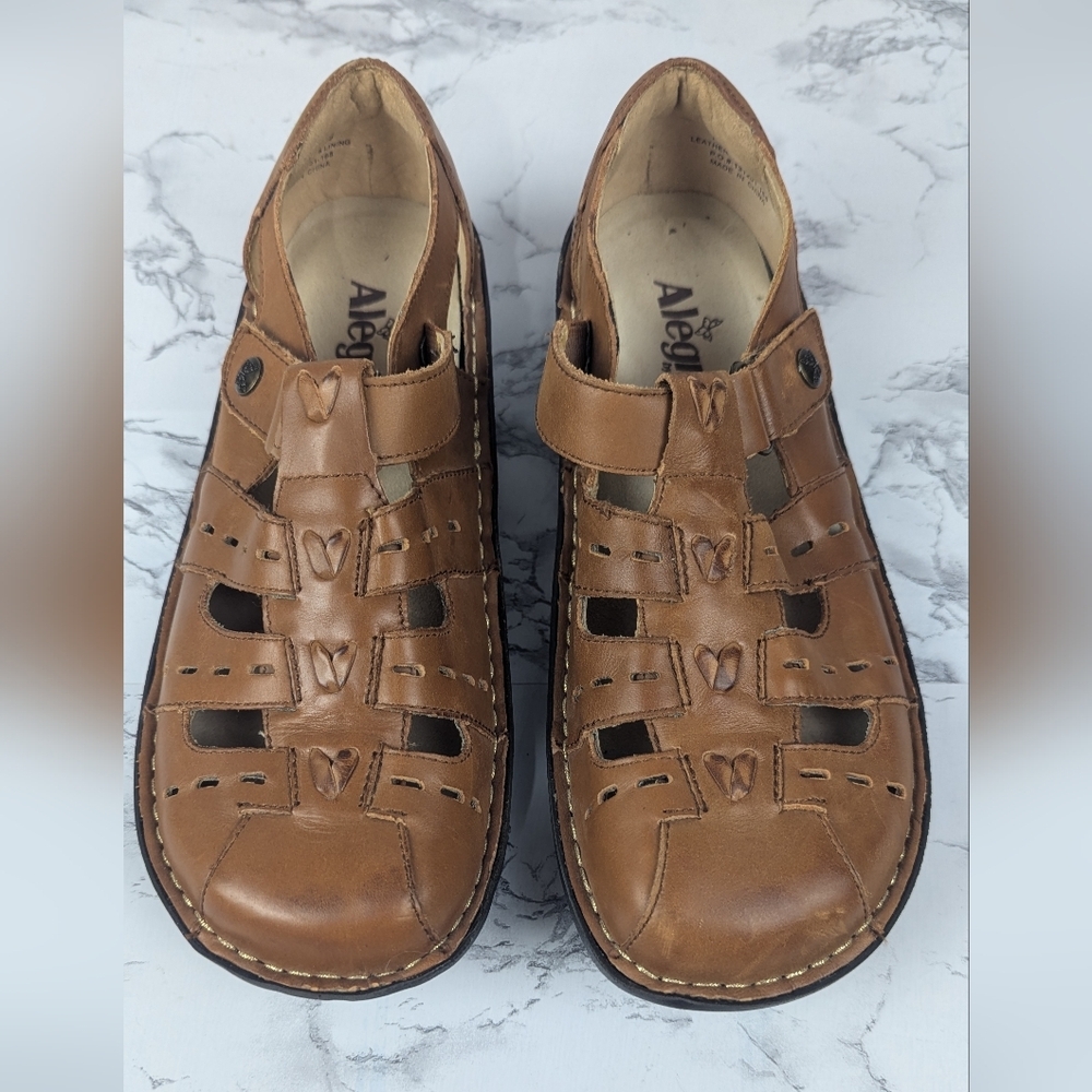 Algeria By PG Lite Pesca Tawny Clog Size 39 Tan Leather
